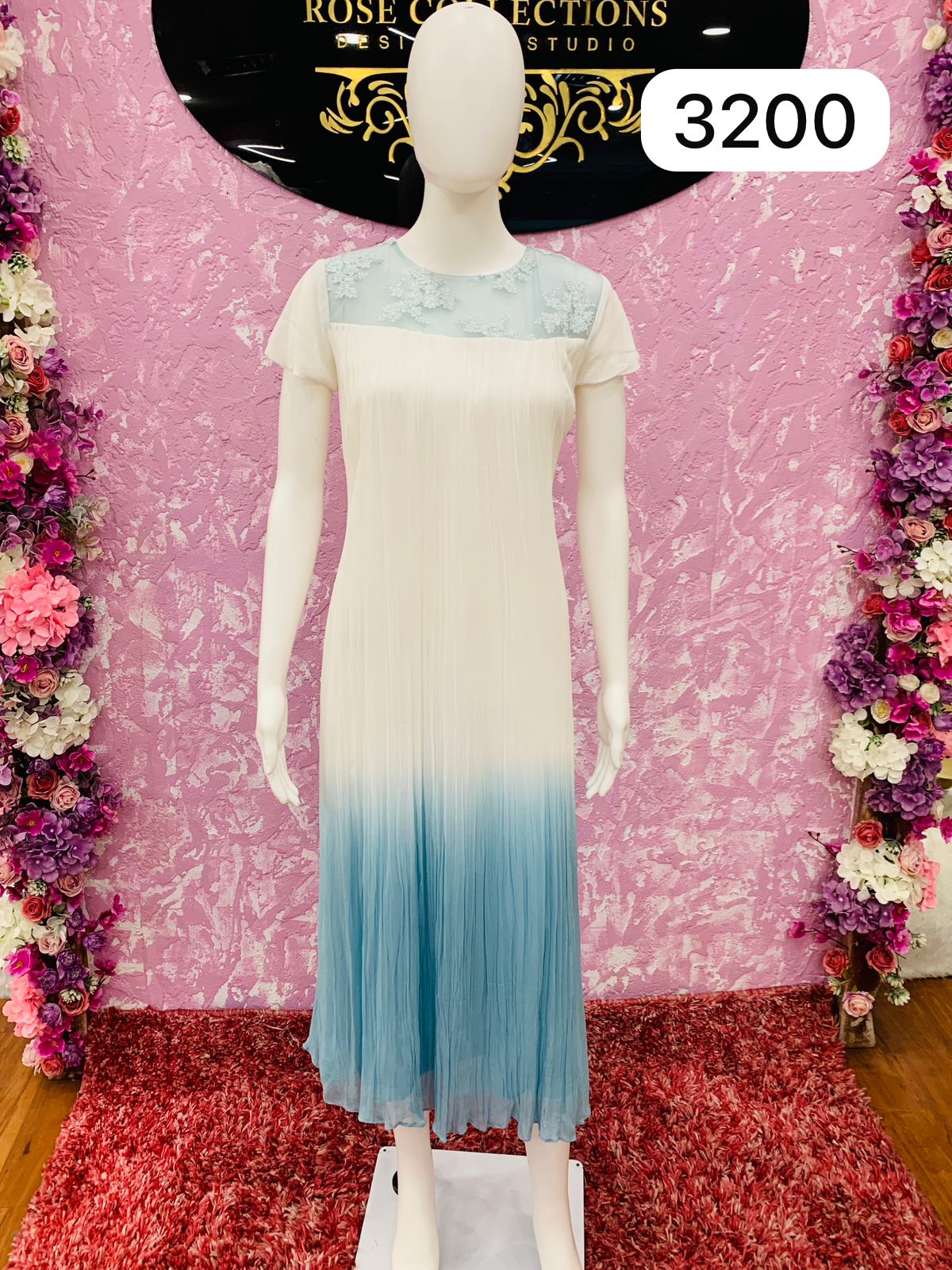 White and powder blue texture