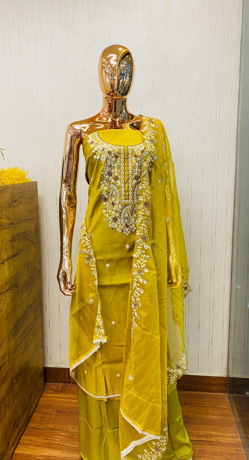 Mustard yellow texture